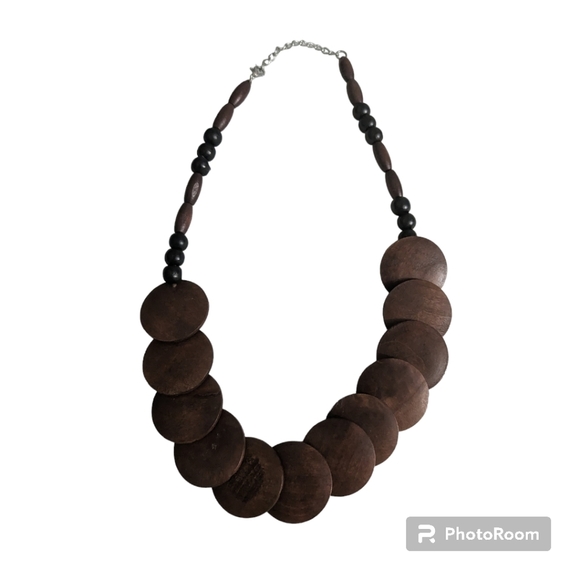 Boho, Wooden Necklace - Picture 7 of 7